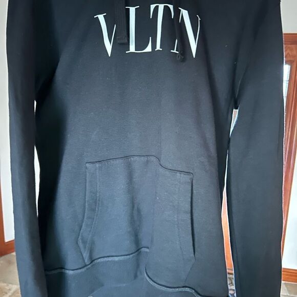 Men’s Valentino logo pullover hoodie size small fits like medium made in Italy - Picture 2 of 8